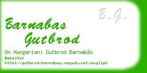 barnabas gutbrod business card
