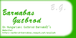 barnabas gutbrod business card